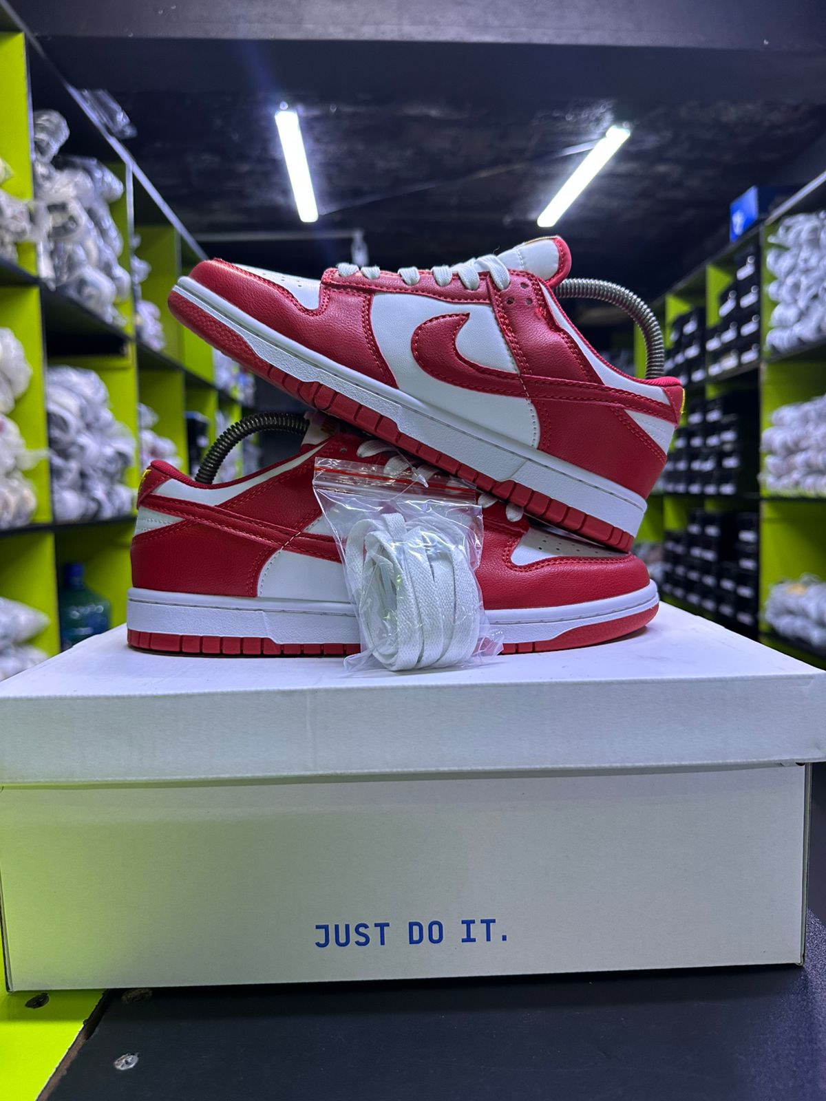 SB Dunk Red Sneakers image 3