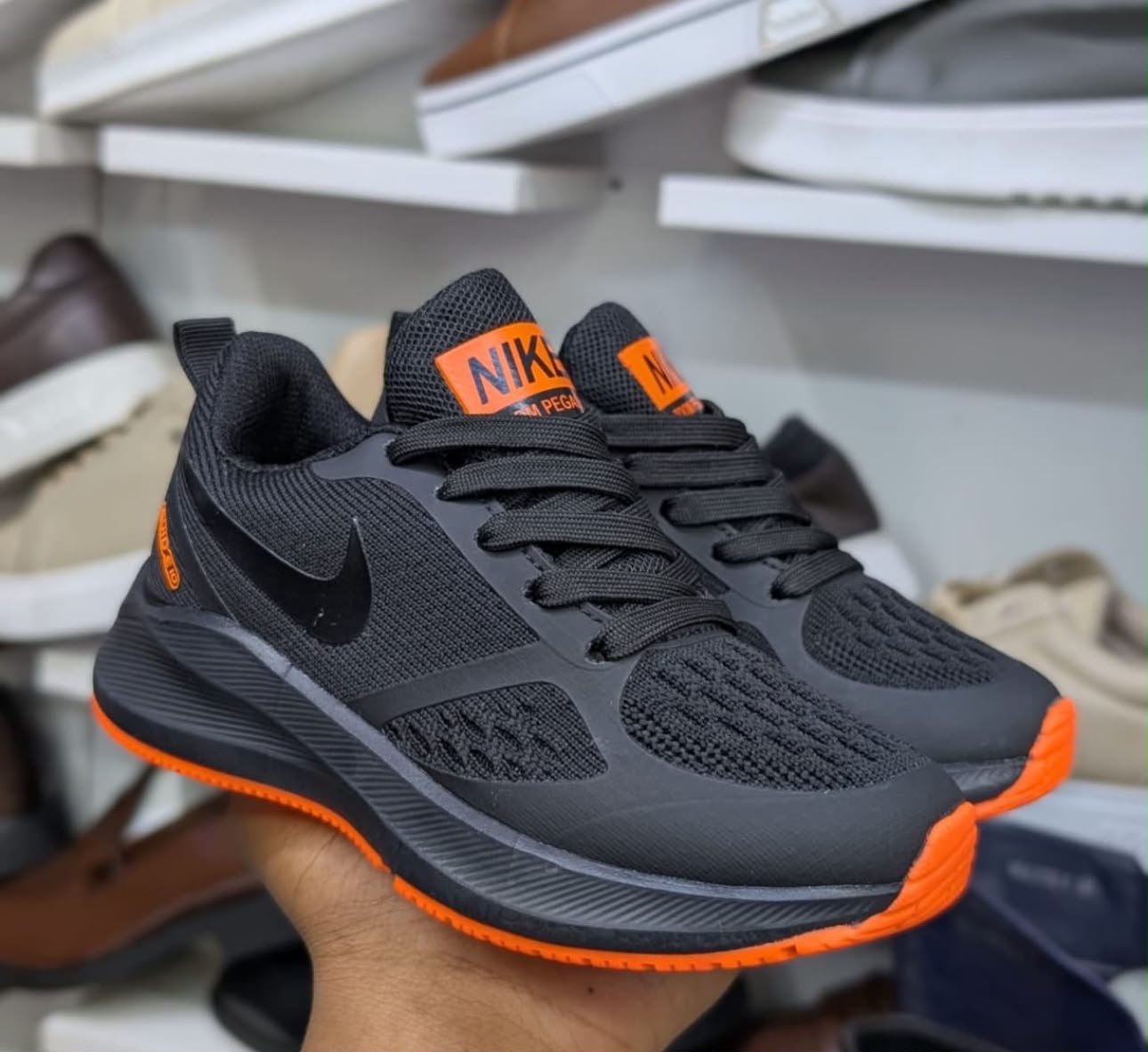 Nike Zoom Black and Orange Sneakers - Nike Sneakers | Mars Collection