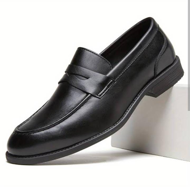Laceless Black Official Shoes image 4