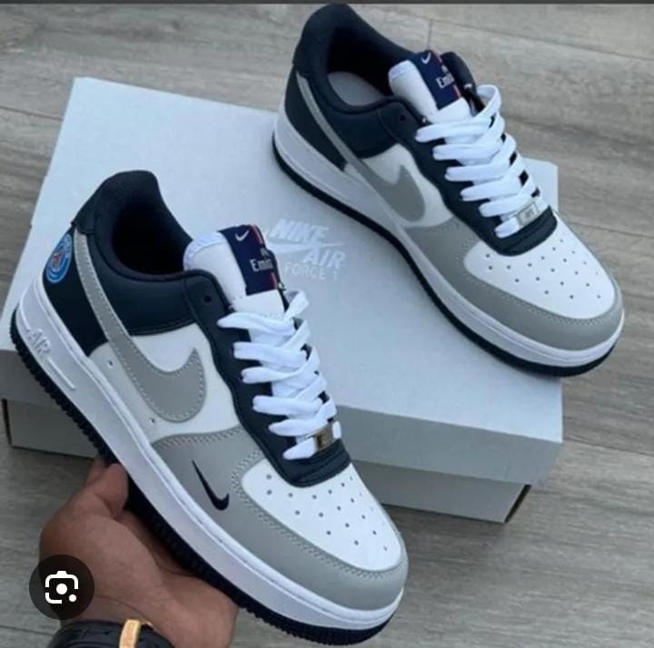 Air Force PSG Custom Sneakers – White & Blue - Nike Sneakers | Mars Collection