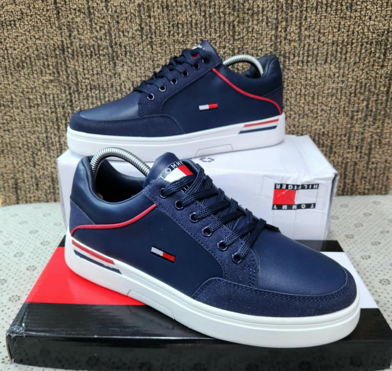 Navy Blue Laced Tommy Hilfiger Casual Shoes image 2