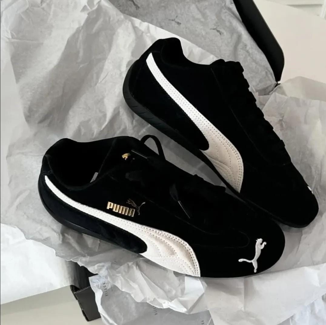 Puma Speedcat Black & White Sneakers image 2