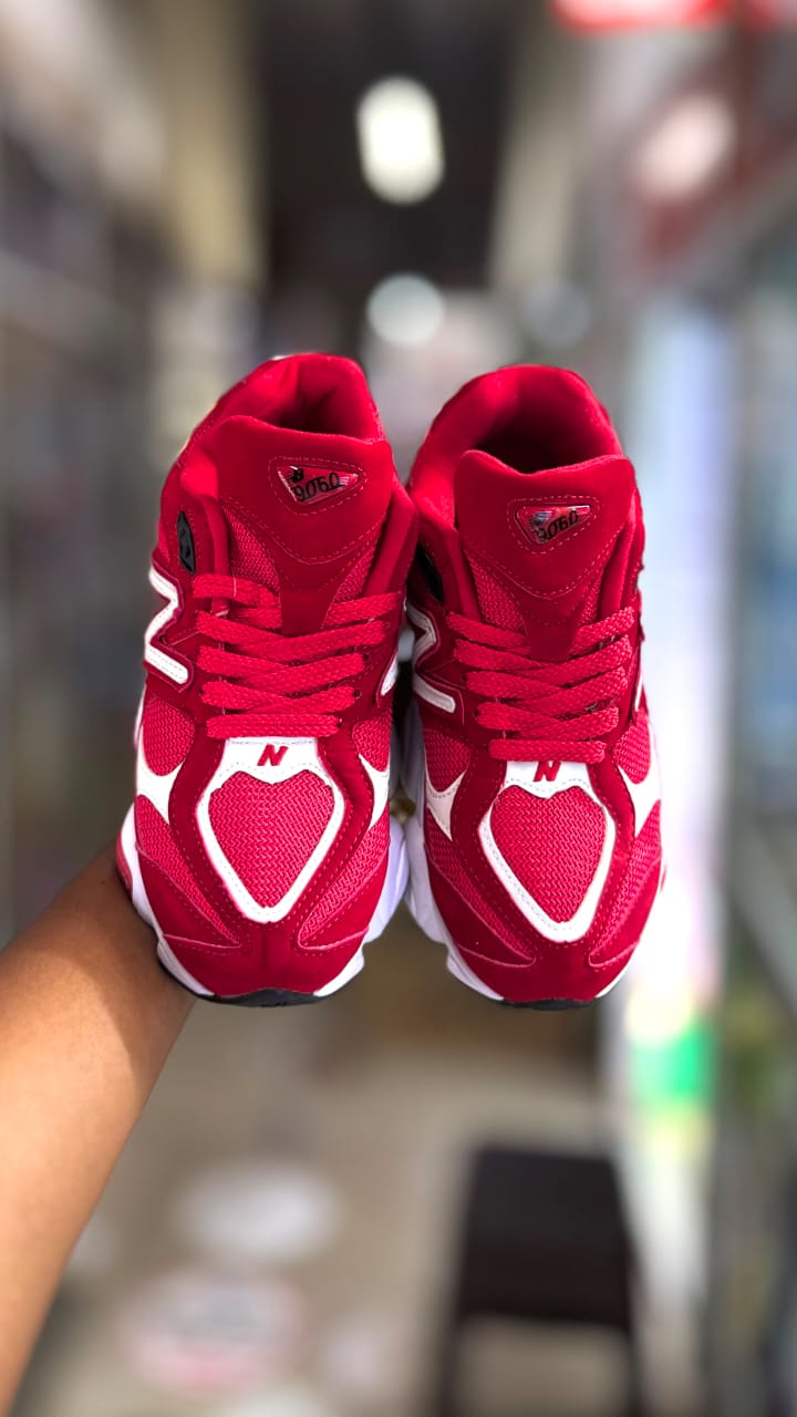 New Balance 9060 Red White image 4