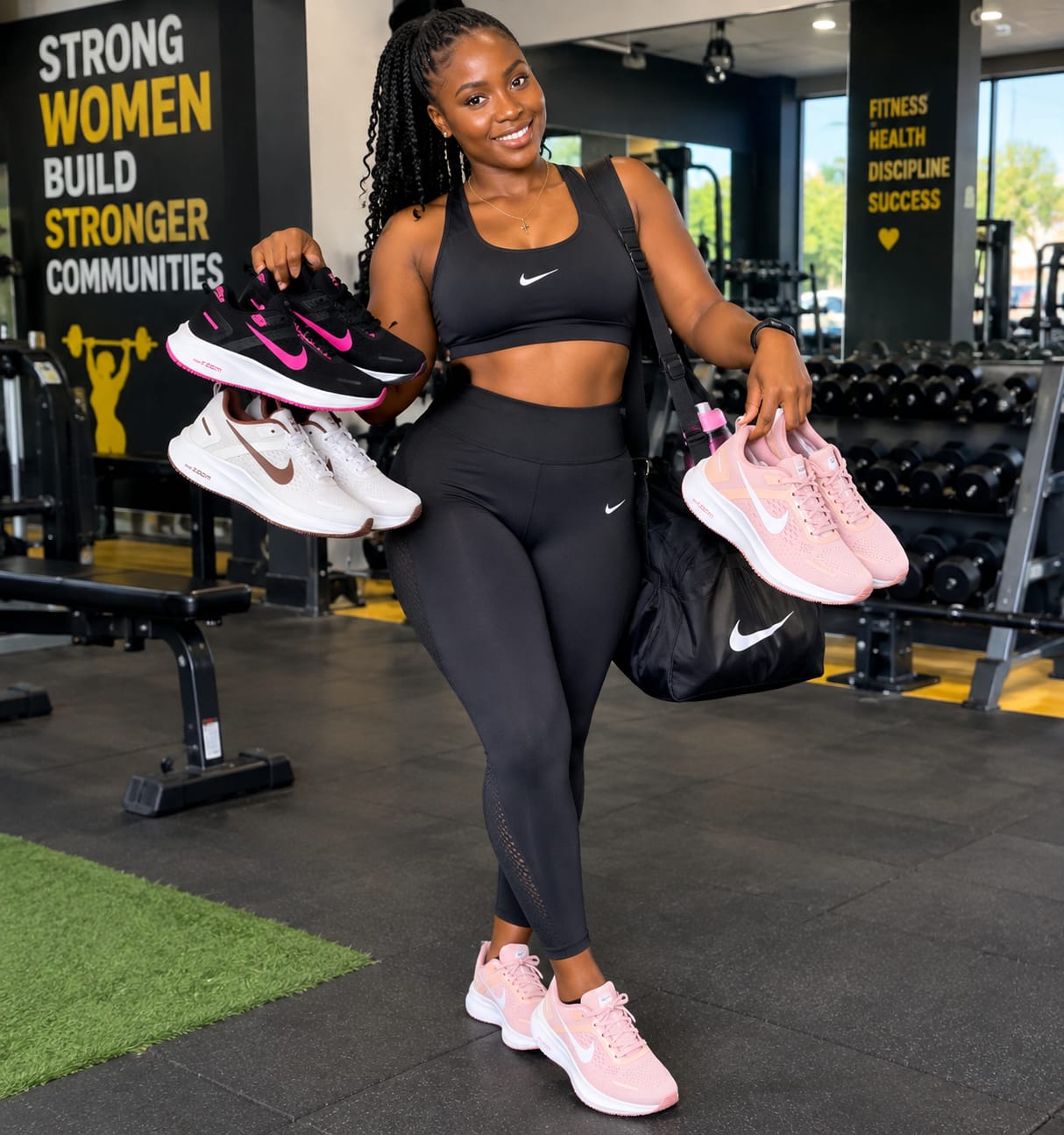 Pink Nike zoom gym image 4