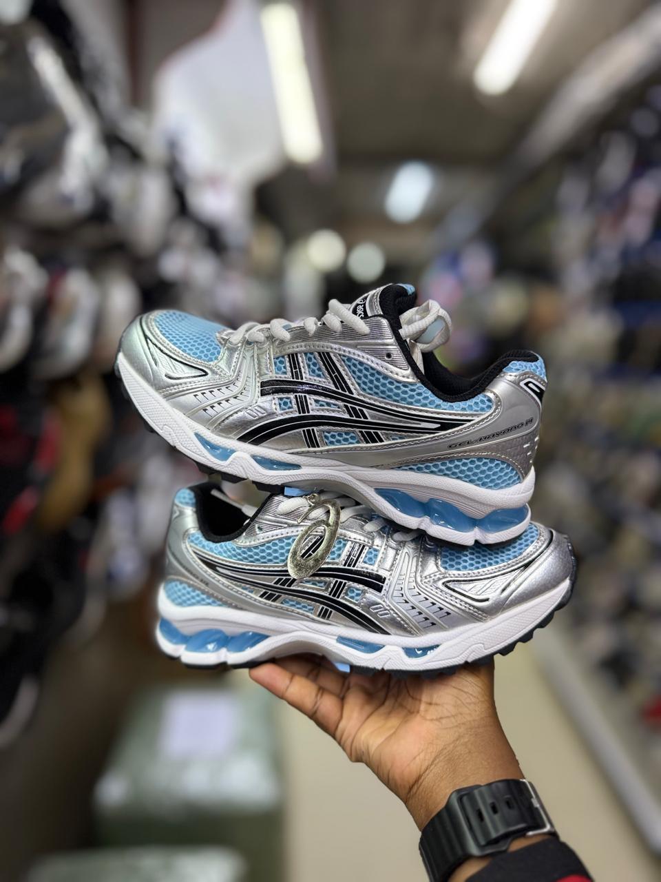 ASICS Silver Blue Sneakers image 4