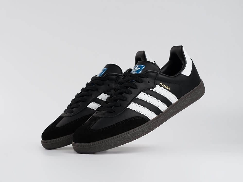 Adidas samba black white stripes image 2
