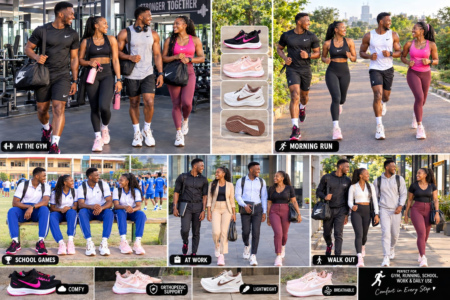 Pink Nike zoom gym image 5